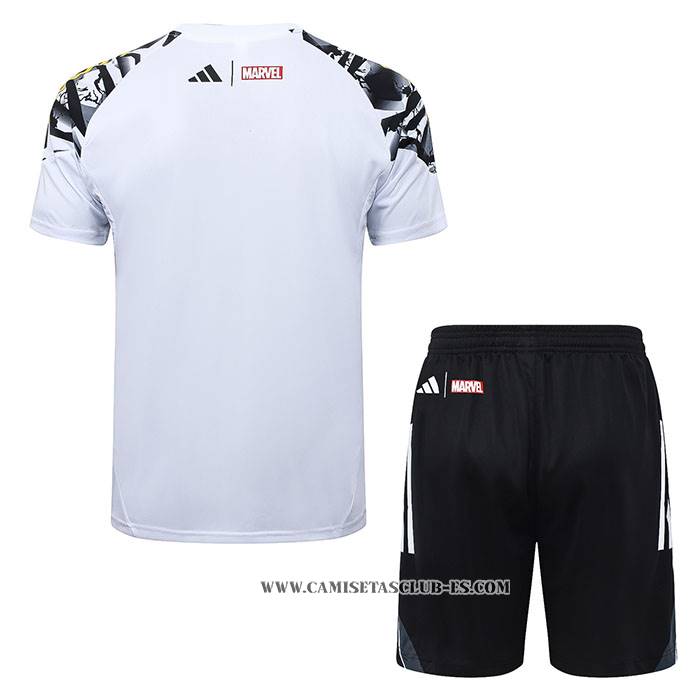 Chandal del Real Madrid 25-26 Manga Corta Blanco - Pantalon Corto